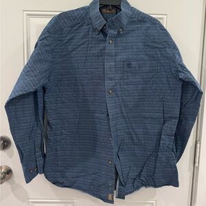Ariat Navy Geometric large Shirt